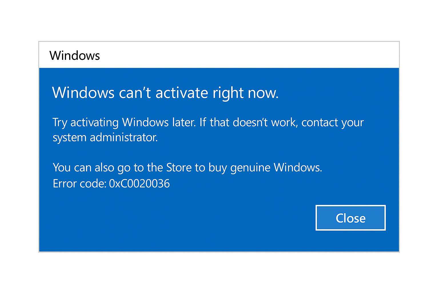 How to Fix “Windows Can’t Activate Right Now” Error