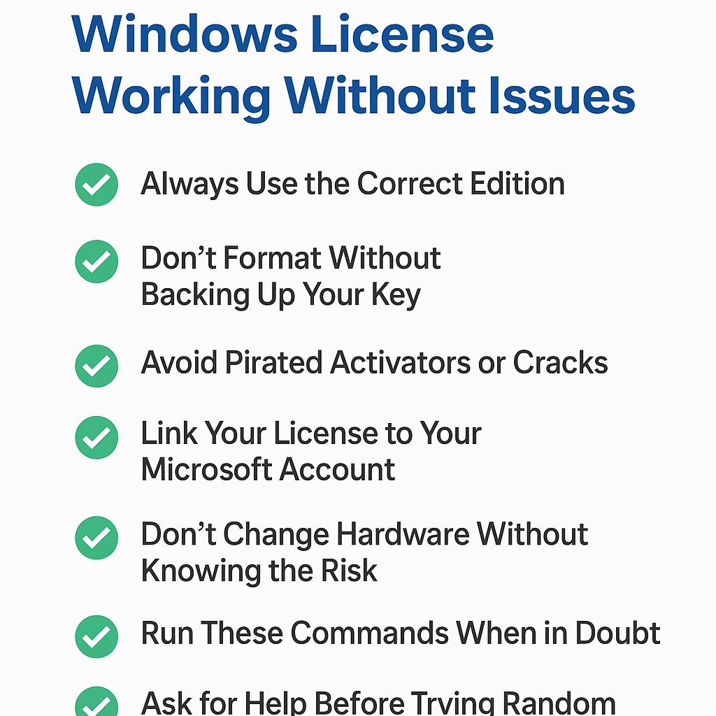 Top 7 Tips to Keep Your Windows License Working Without Issues