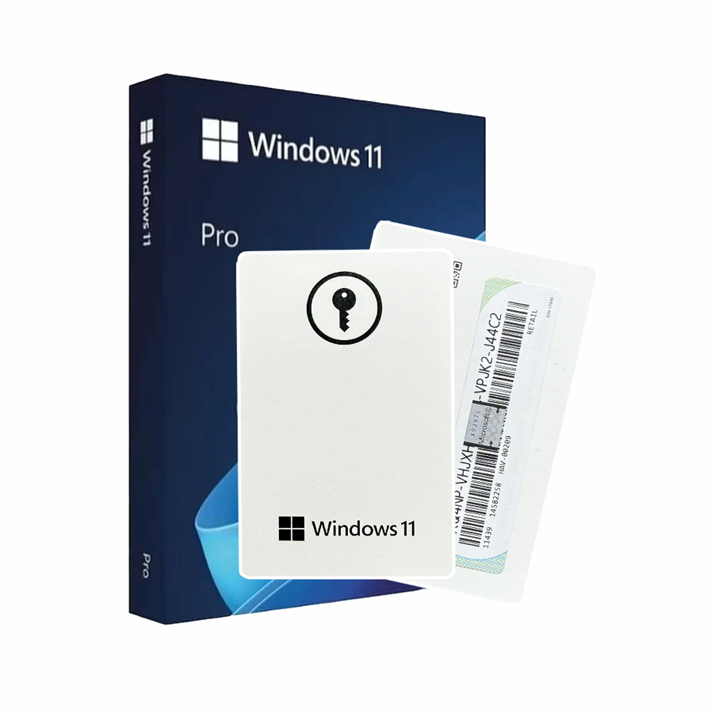 Microsoft Windows 11 Pro – Genuine Lifetime Activation Key Card - (OEM Version)